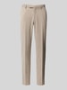 MCNEAL Slim Fit Stoffhose mit französischen Eingrifftaschen Beige