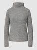 Drykorn Gebreide pullover met opstaande kraag, model 'Arwen' Middengrijs gemêleerd
