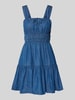 GAP Sukienka mini z efektem stopniowania Jeansowy niebieski