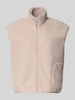 PIECES relaxed fit bodywarmer in teddylook model 'SADIA' Beige