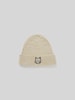 MAISON KITSUNE Beanie mit Label-Stitching Sand