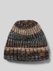 Barts Beanie met labeldetail, model 'AKOTAN' Antraciet