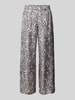 Weekend Max Mara Loose fit broek met motiefprint, model 'EUSEBIO' Lichtblauw