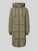 MOS MOSH Płaszcz puchowy z kapturem model ‘Nova’ Oliwkowy