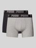 Puma Trunks mit Label-Detail im 2er-Pack Mittelgrau