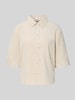 OPUS Relaxed fit overhemdblouse met borstzak, model 'Faisa' Zand