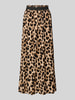 Only Ausgestellter Maxi-Rock aus reiner Viskose Modell 'VENEDIG' Beige