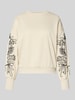 ONLY Bluza o kroju relaxed fit z mieszanki bawełny model 'BROOKE' Écru