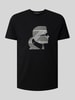 Karl Lagerfeld T-shirt z nadrukiem z logo Czarny