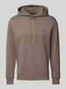 Calvin Klein Jeans Hoodie mit Label-Patch Mittelbraun