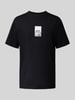 BOSS Green Regular Fit T-Shirt aus Baumwoll-Mix Black