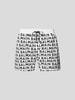 Balmain Badehose mit Allover-Label-Print Weiß