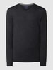 Christian Berg Men Pullover aus Wollmischung  Anthrazit meliert