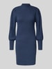 Only Comfort Fit Strickkleid aus Viskose-Mix Modell 'KATIA' Dunkelblau Melange