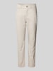 Christian Berg Woman Slim Fit Hose im 5-Pocket-Design Kitt