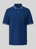 bugatti Poloshirt met contrastgarnering Jeansblauw