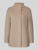 ICONS Cinzia Rocca Jack met opstaande kraag en knoopsluiting Beige gemêleerd