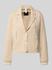 Marc Cain regular fit blazer met steekzakken Zand