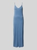 mbyM Midi-jurk met spaghettibandjes, model 'Leslee' Rookblauw
