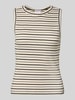 Jake*s Casual Top in Ripp-Optik Dunkelblau