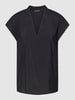 Taifun Blusenshirt mit V-Ausschnitt Black