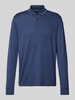 bugatti Poloshirt met borstzak Jeansblauw