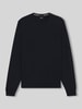 BOSS Regular fit gebreide pullover van pure scheerwol, model 'BOTTO' Marineblauw