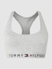 TOMMY HILFIGER Bustier mit Logo-Bund - bügellos Hellgrau