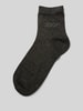 JOOP! Collection Socken mit Label-Strasssteinbesatz Modell 'Glam' Silber