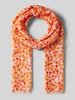 Kurt Beines Schal mit Allover-Muster Modell 'Mini Hearts' Orange