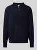 SELECTED HOMME Schipperstrui met oversized schouders, model 'DRY' Donkerblauw