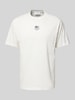 Lacoste T-shirt met labelprint Offwhite