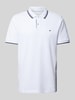 Fynch-Hatton Regular Fit Poloshirt mit Kontraststreifen Weiss