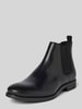 Jack & Jones Chelsea boots van leer, model 'WARGO' Zwart