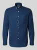 SELECTED HOMME Regular fit vrijetijdsoverhemd van katoenmix, model 'REGRICK' Donkerblauw