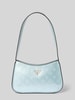 Guess Handtasche mit Label-Applikation Modell 'ARNELA' Hellblau