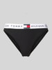 TOMMY HILFIGER Bikini-Hose mit elastischem Label-Bund Modell 'TH Heritage' Black