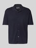 Marc O'Polo Regular Fit Poloshirt aus Baumwoll-Leinen-Mix Marine