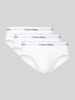 Calvin Klein Underwear Slip mit elastischem Label-Bund im 3er-Pack Weiss