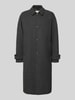 Forét Mantel aus Wolle mit Ärmelriegeln Modell 'PINE' Dunkelgrau