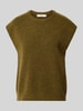 Selected Relaxed Fit Pullunder aus Woll-Mix Modell 'LULU' Oliv