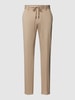 s.Oliver BLACK LABEL Hose mit elastischem Bund mit Tunnelzug Modell 'JOGGSUIT' Beige