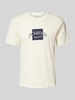 Jack & Jones T-Shirt mit Label-Print Modell 'BOSTON' Beige