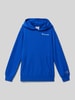 CHAMPION Hoodie met labelstitching Koningsblauw