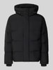 Tommy Jeans Regular Fit Steppjacke mit Kapuze Black