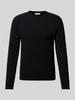 Jack & Jones Sweter z dzianiny z naszywką z logo model ‘HILL’ Czarny