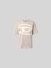 Diesel Relaxed Fit T-Shirt mit Logo-Print Hellgrau