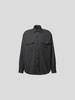 Preach Hemdjacke mit Label-Patch Anthrazit