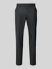 HECHTER PARIS Tapered fit pantalon met persplooien Donkergroen