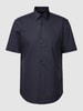 BOSS Regular Fit Business-Hemd mit 1/2-Arm Modell 'Joe' Marineblau